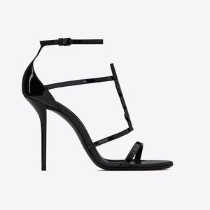 YSL CASSANDRA SANDALS IN PATENT LEATHER